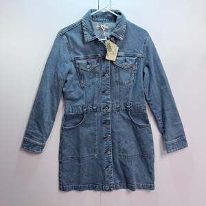 New With Tags Faherty Brand Denim Jacket Dress Size 10